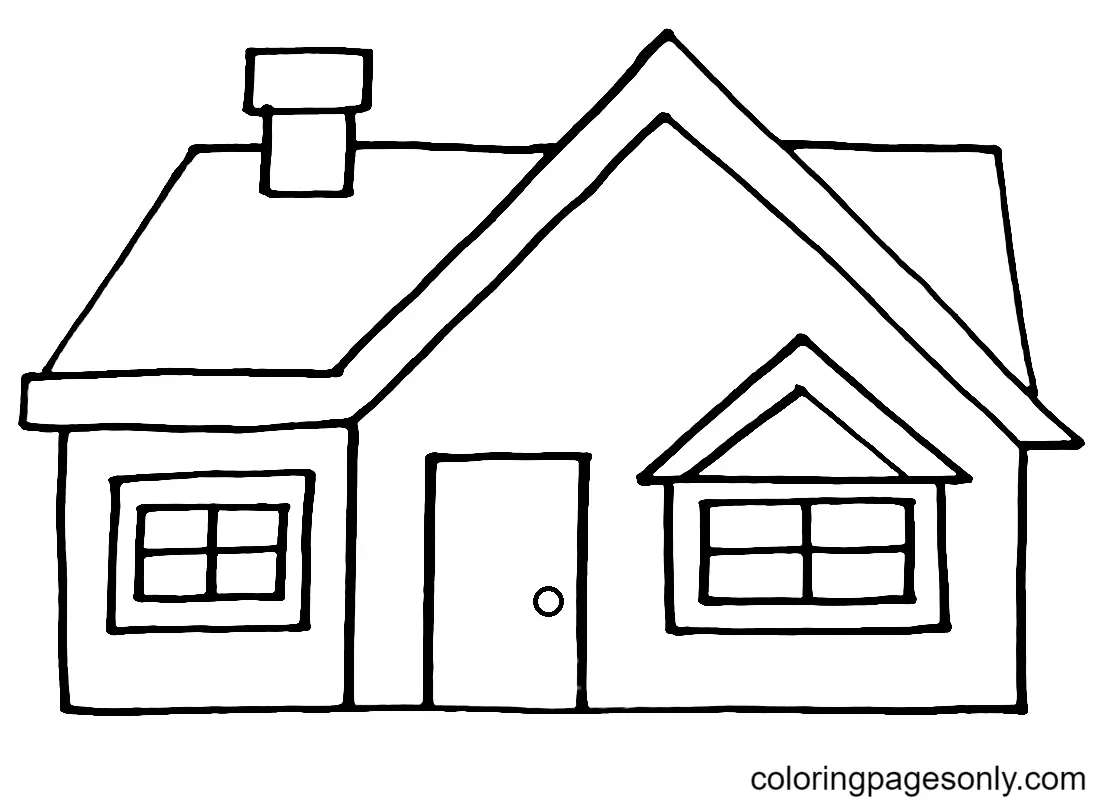 Desenhos de Casas Para Colorir 10