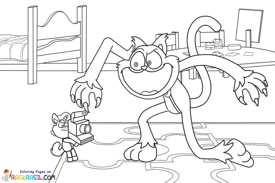 Desenhos de CatNap Para Colorir 10