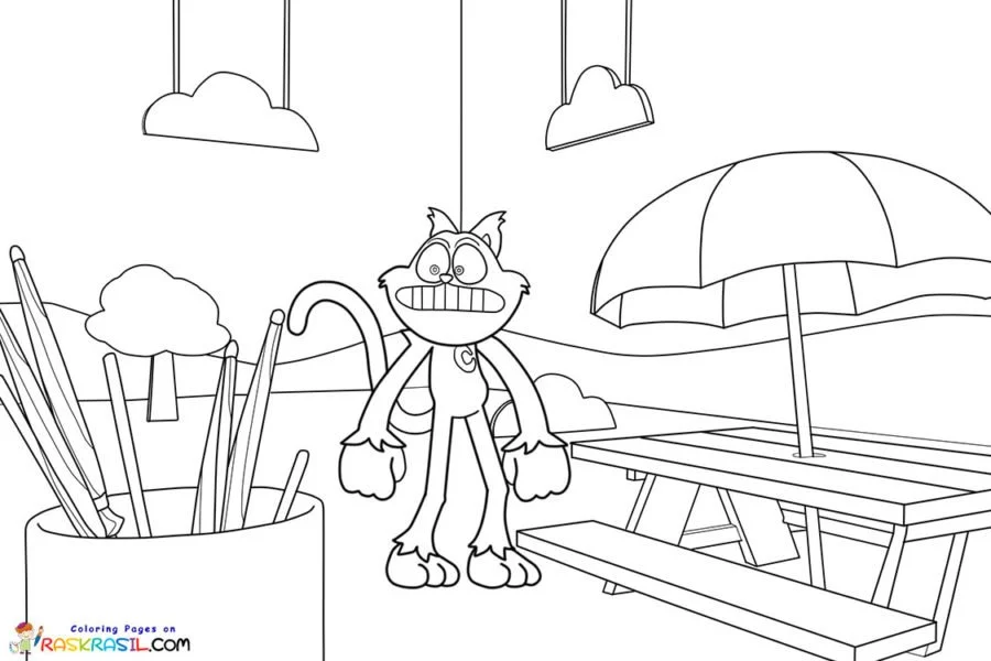 Desenhos de CatNap Para Colorir 11