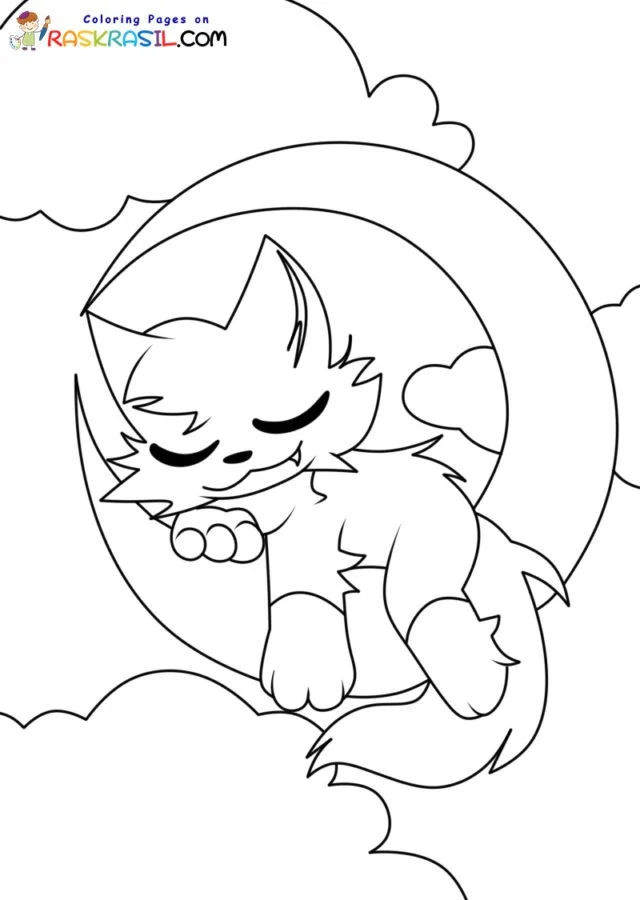 Desenhos de CatNap Para Colorir 7