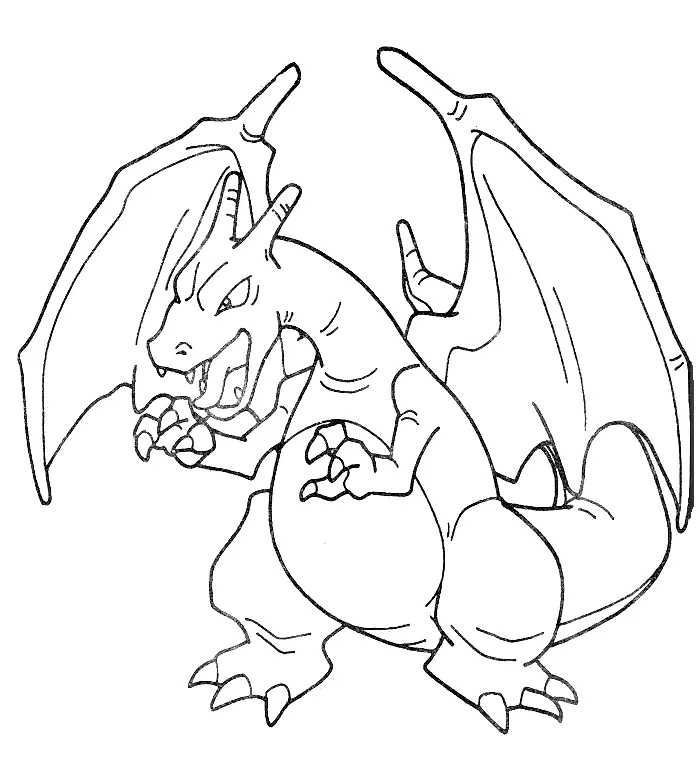 Desenhos de Charizard Para Colorir 1