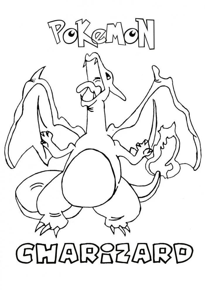 Desenhos de Charizard Para Colorir 2