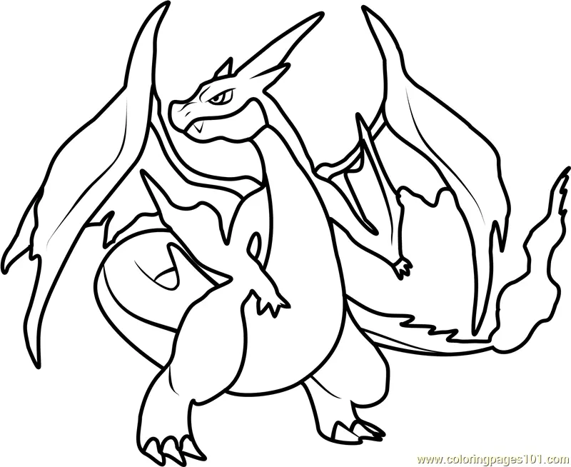 Desenhos de Charizard Para Colorir 6