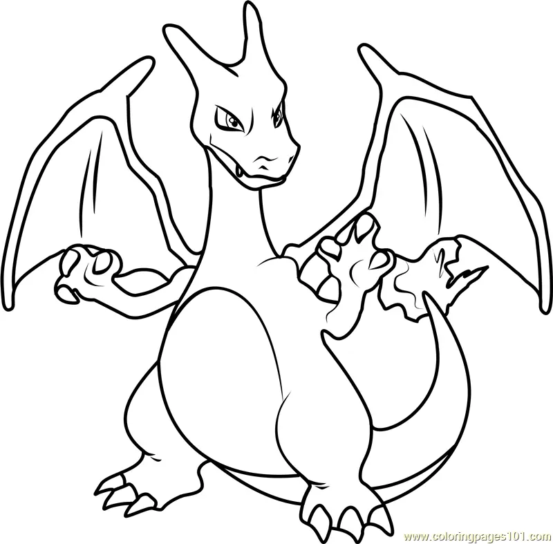 Desenhos de Charizard Para Colorir 9