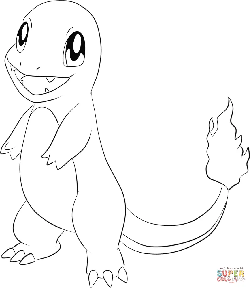 Desenhos de Charmander Para Colorir 3