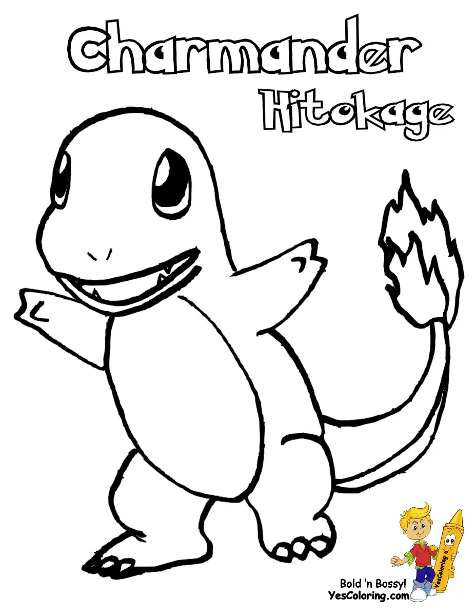 Desenhos de Charmander Para Colorir 5