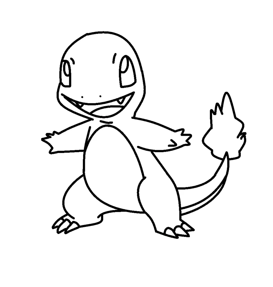 Desenhos de Charmander Para Colorir 9