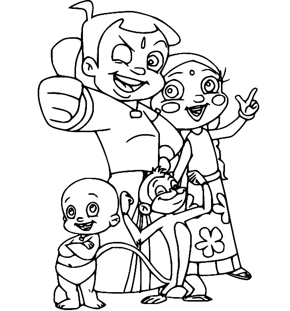 Desenhos de Chhota Bheem Para Colorir 14