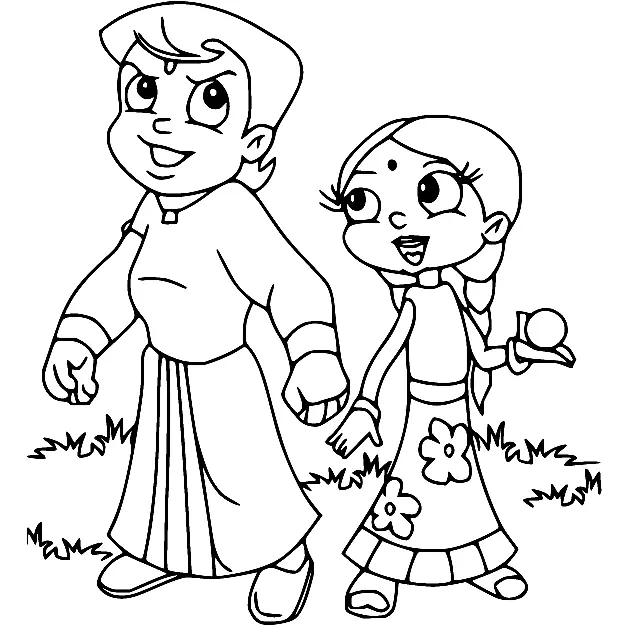 Desenhos de Chhota Bheem Para Colorir 21