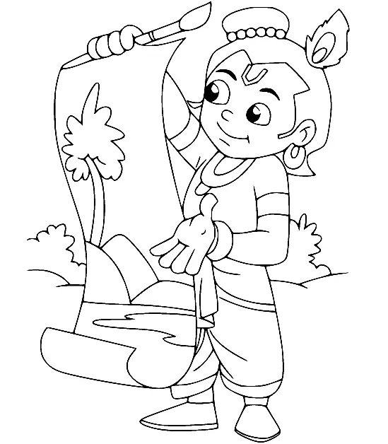 Desenhos de Chhota Bheem Para Colorir 22