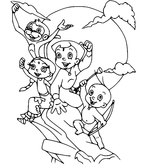 Desenhos de Chhota Bheem Para Colorir 30