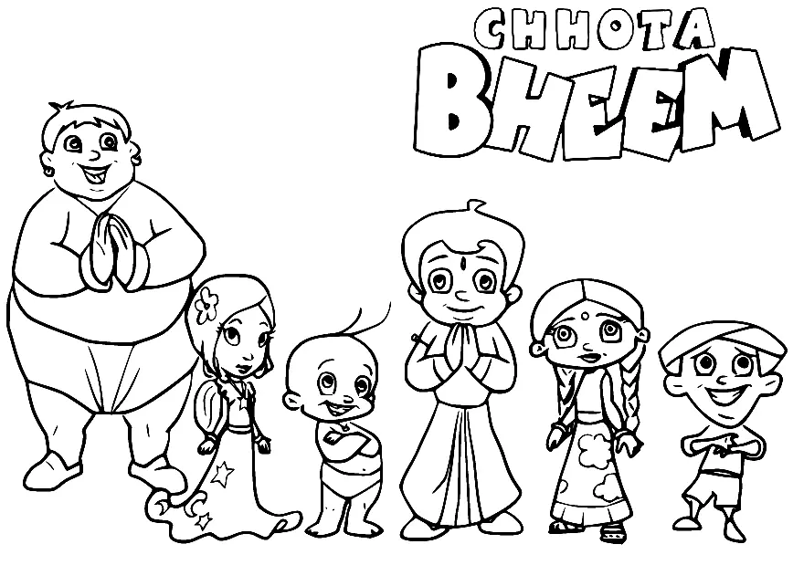 Desenhos de Chhota Bheem Para Colorir 35