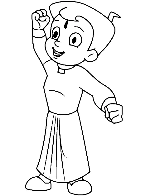 Desenhos de Chhota Bheem Para Colorir 42