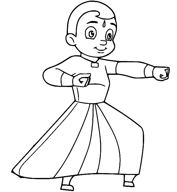 Desenhos de Chhota Bheem Para Colorir