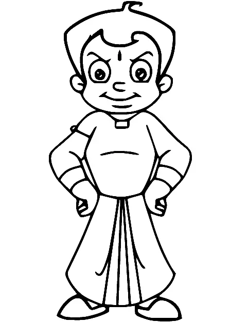 Desenhos de Chhota Bheem Para Colorir 9