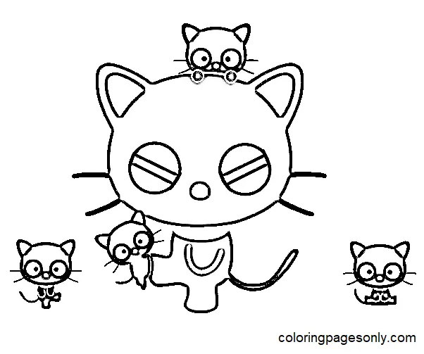 Desenhos de Chococat Para Colorir 13