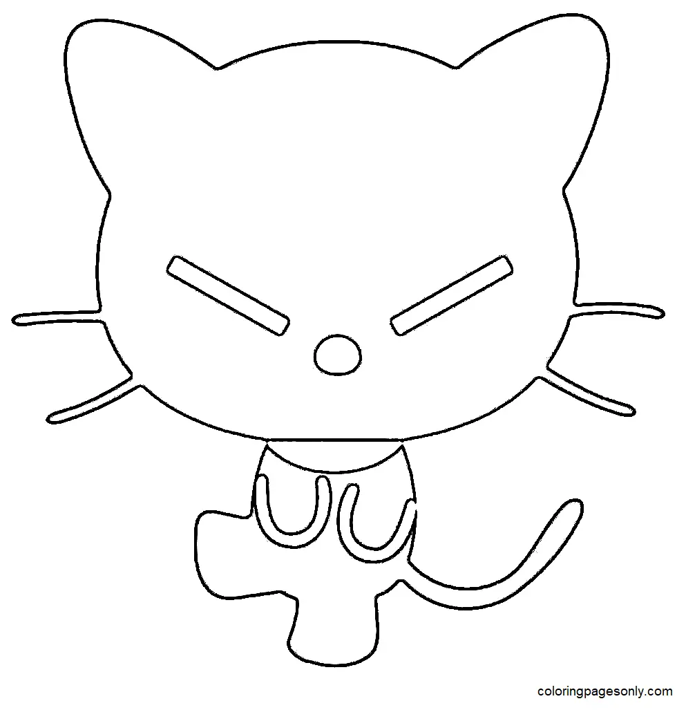 Desenhos de Chococat Para Colorir 24