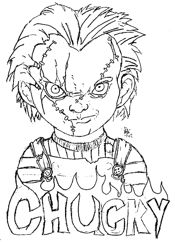 Desenhos de Chucky Para Colorir 1