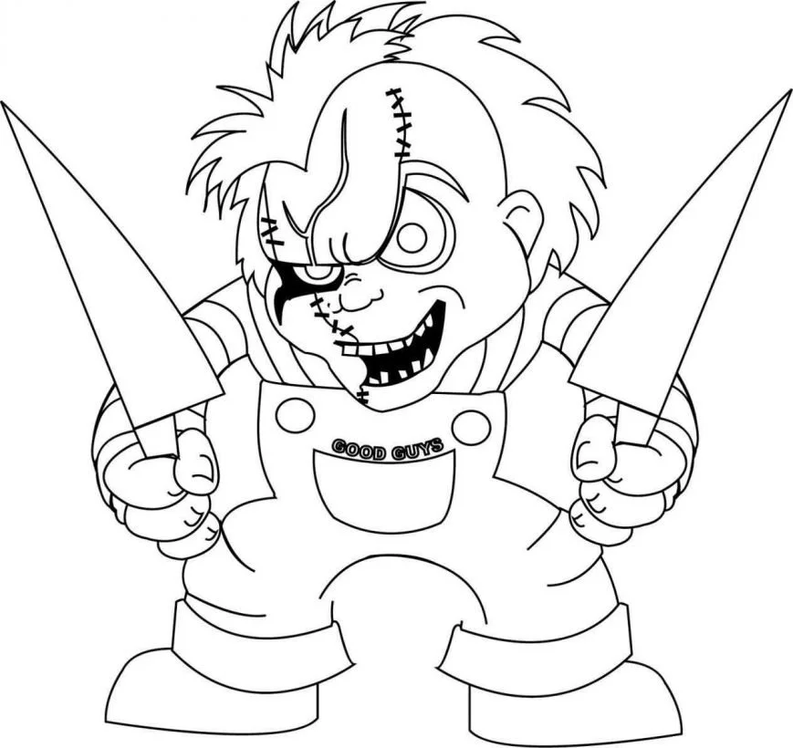 Desenhos de Chucky Para Colorir 10