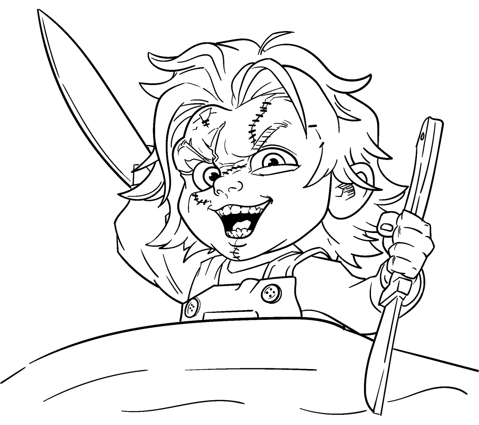 Desenhos de Chucky Para Colorir 12