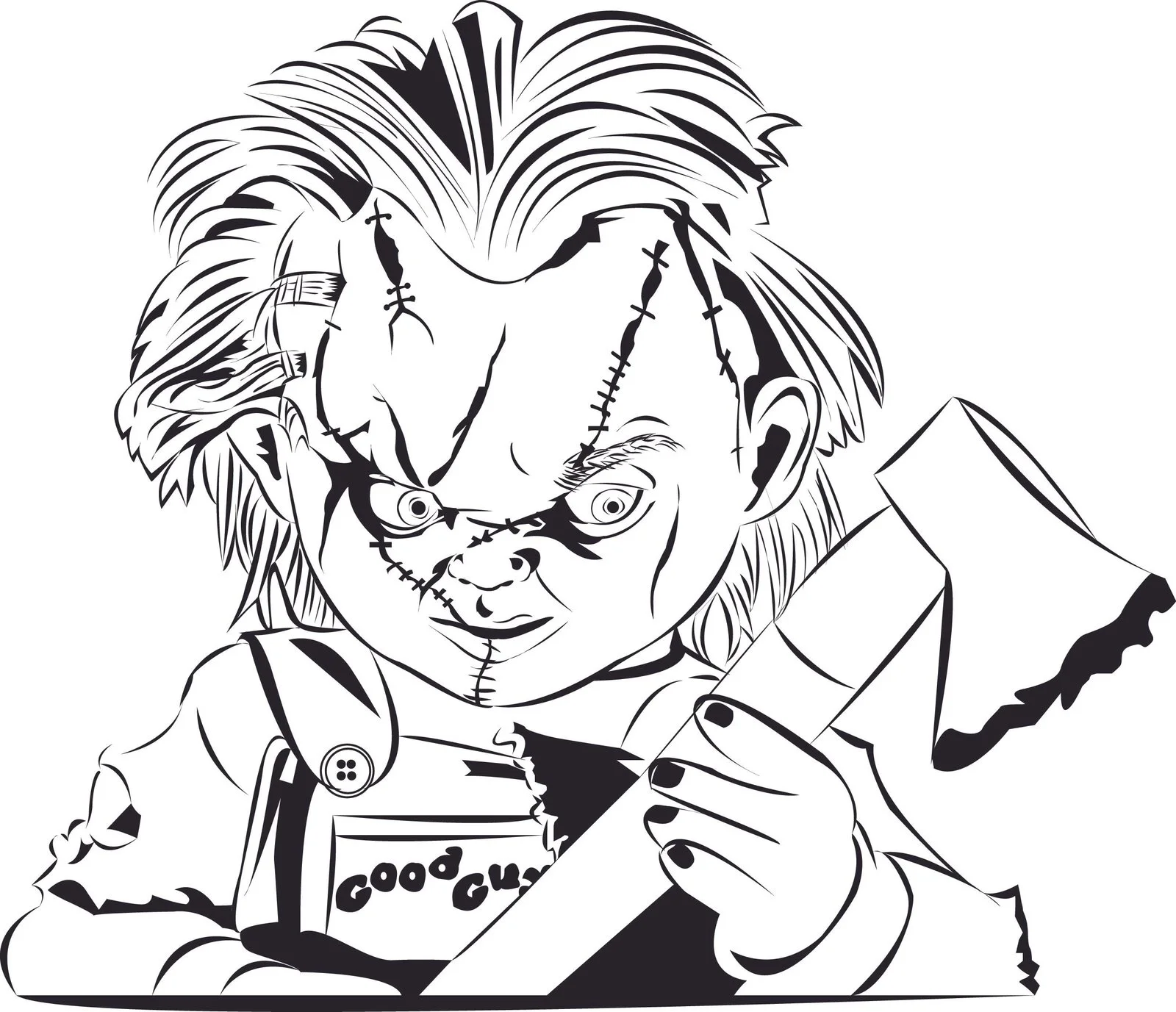 Desenhos de Chucky Para Colorir 20