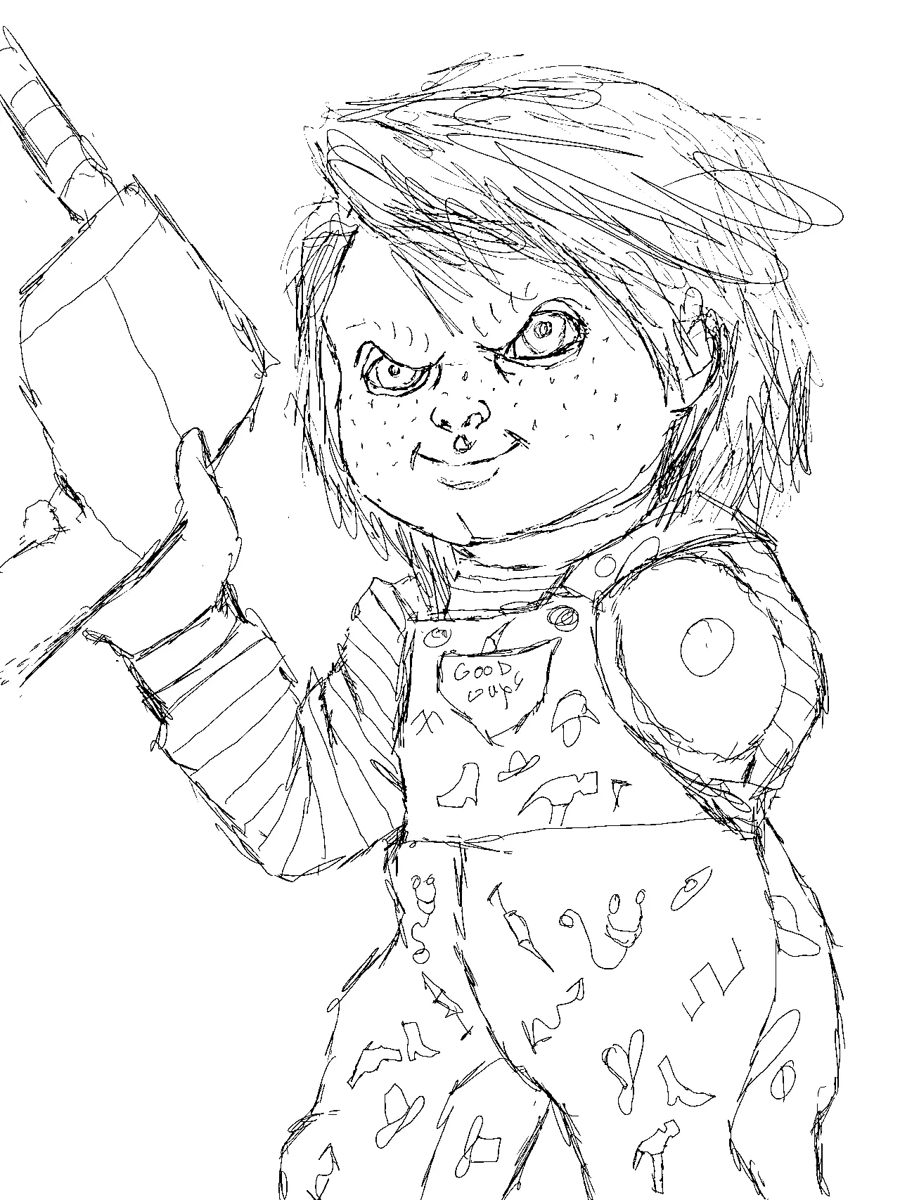 Desenhos de Chucky Para Colorir 28