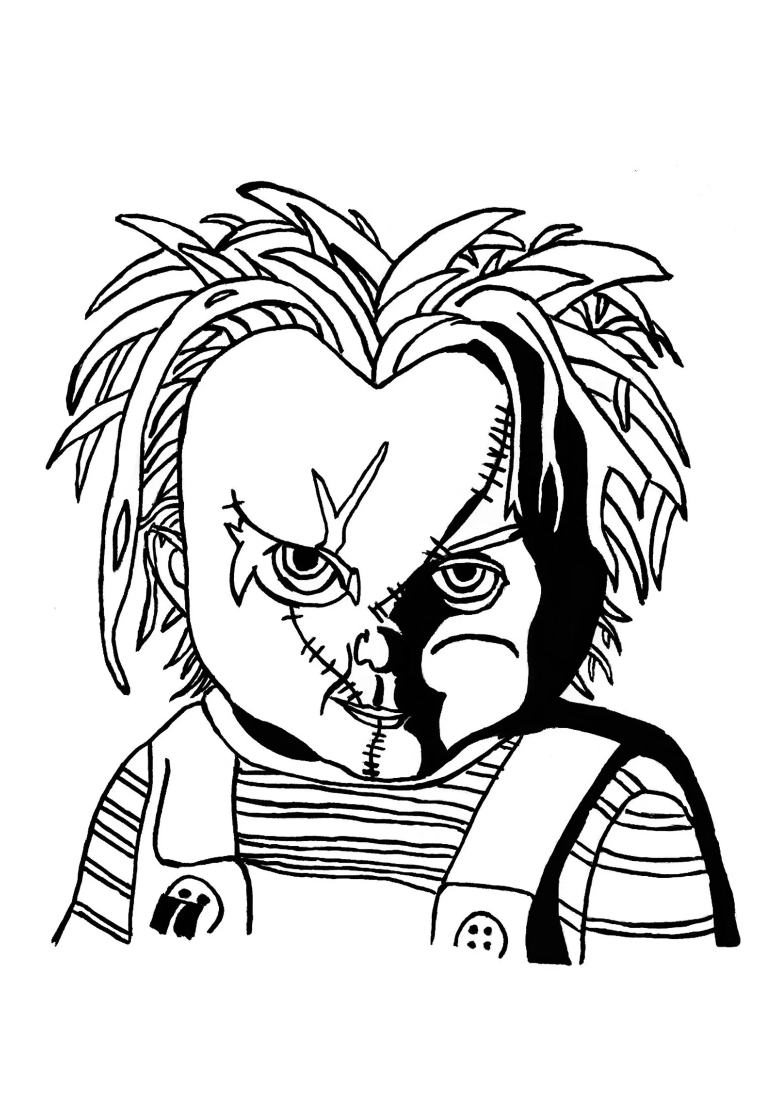 Desenhos de Chucky Para Colorir 29