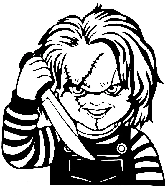 Desenhos de Chucky Para Colorir 3