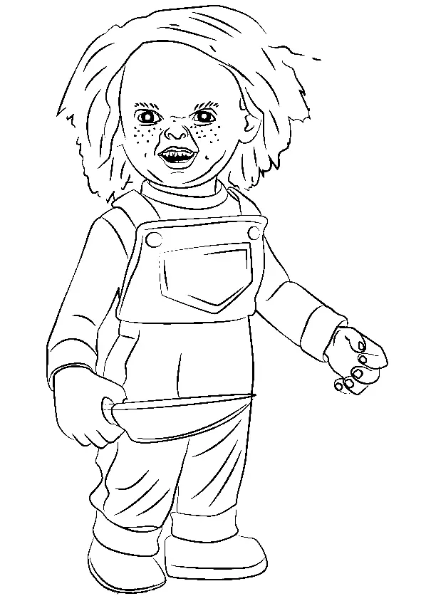 Desenhos de Chucky Para Colorir 31