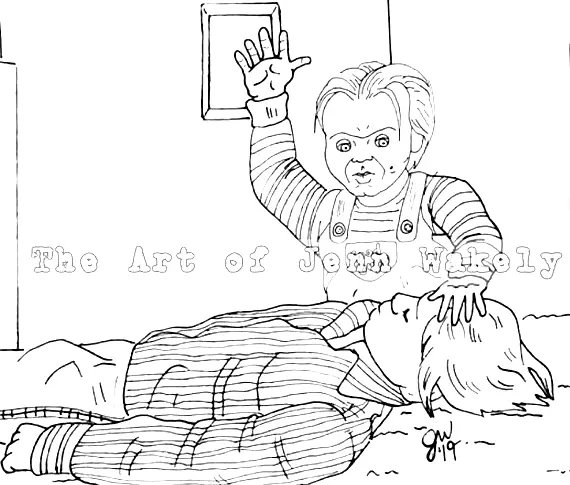 Desenhos de Chucky Para Colorir 32