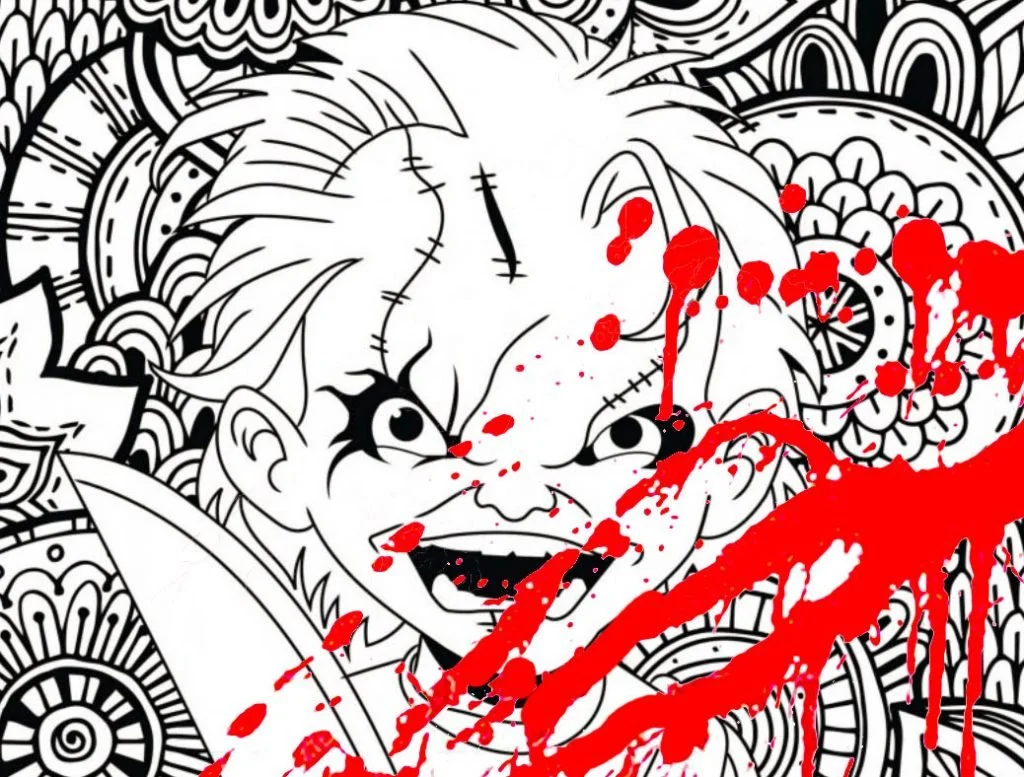 Desenhos de Chucky Para Colorir 33