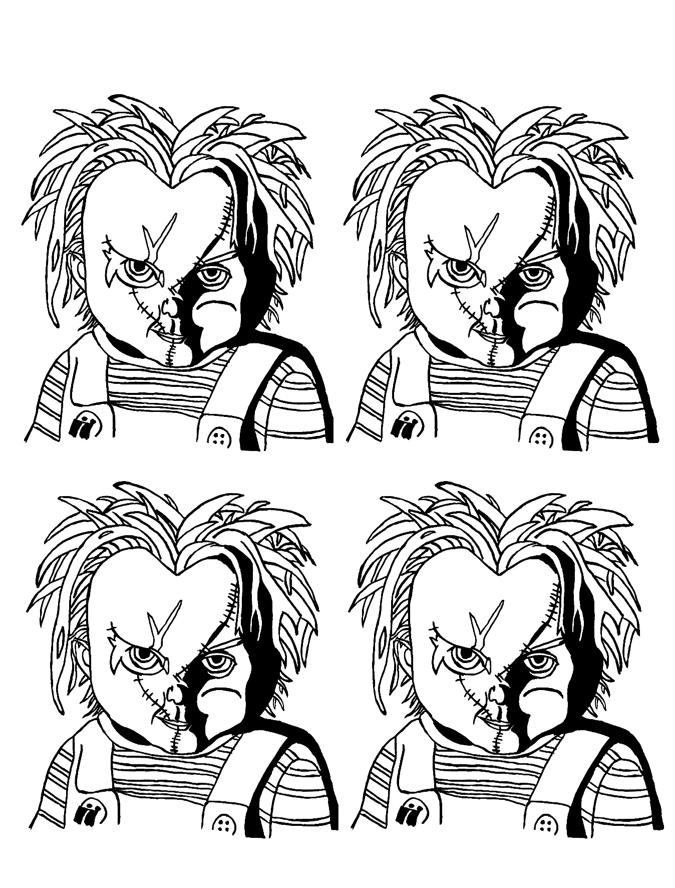 Desenhos de Chucky Para Colorir 34