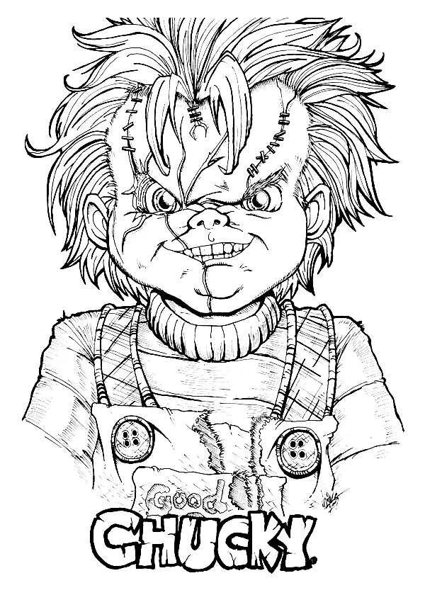 Desenhos de Chucky Para Colorir 6