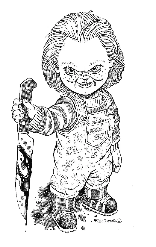 Desenhos de Chucky Para Colorir 7