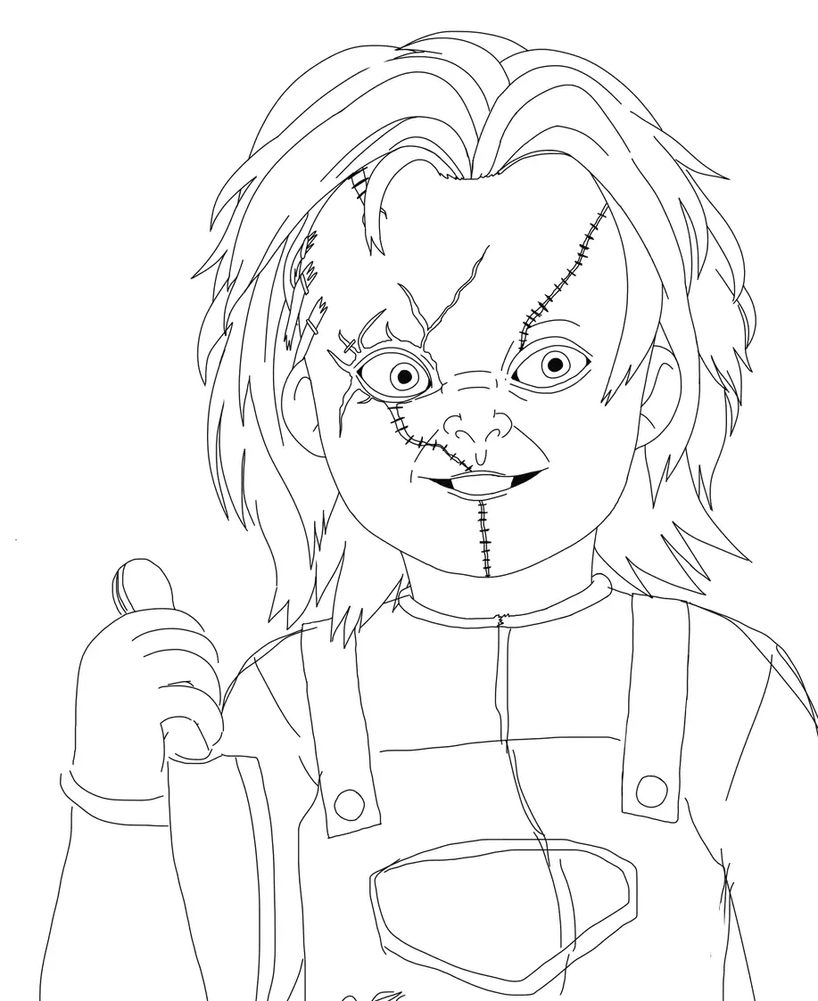 Desenhos de Chucky Para Colorir 9