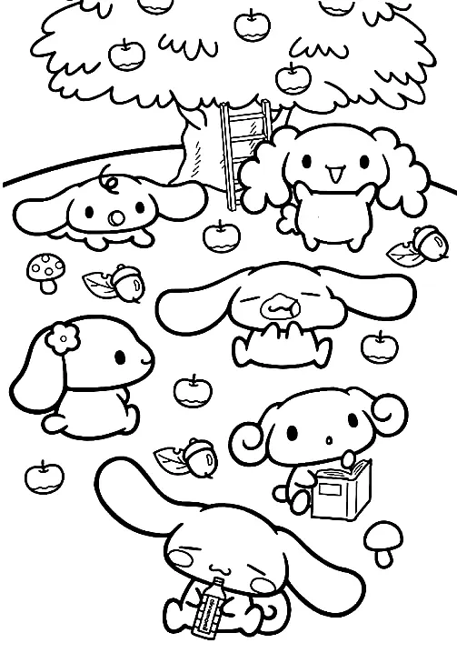 Desenhos de Cinnamoroll Para Colorir 1