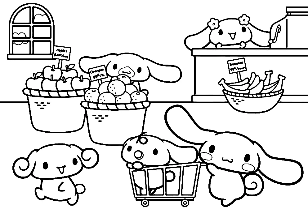 Desenhos de Cinnamoroll Para Colorir 22