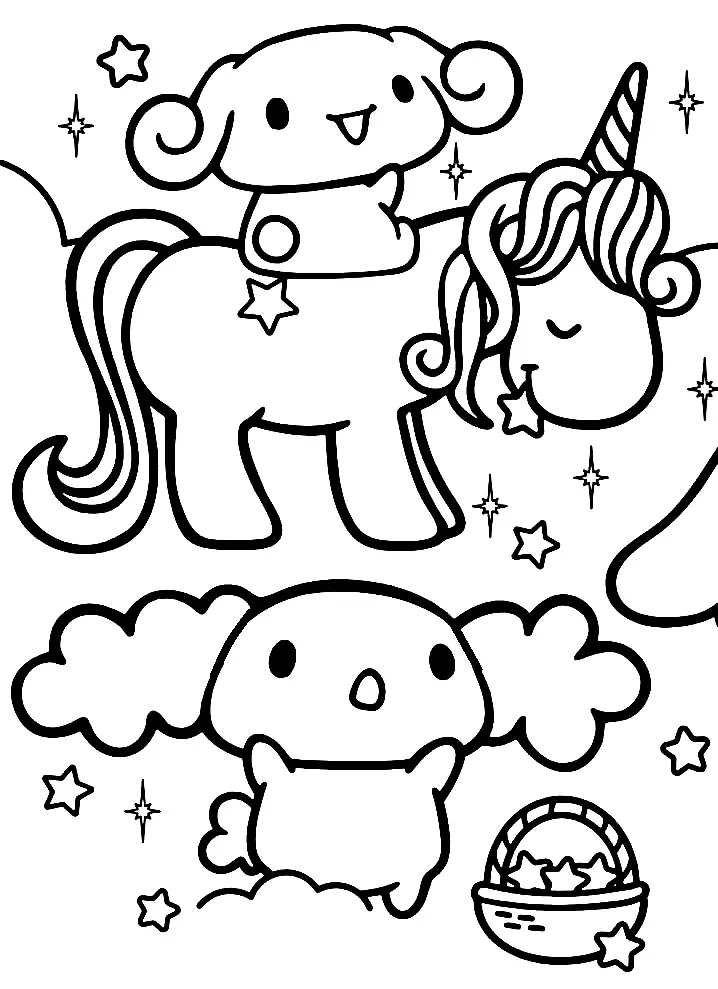 Desenhos de Cinnamoroll Para Colorir 27