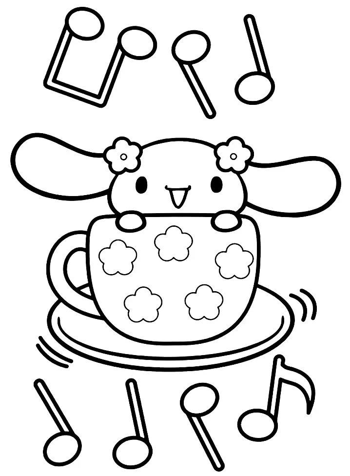 Desenhos de Cinnamoroll Para Colorir 43