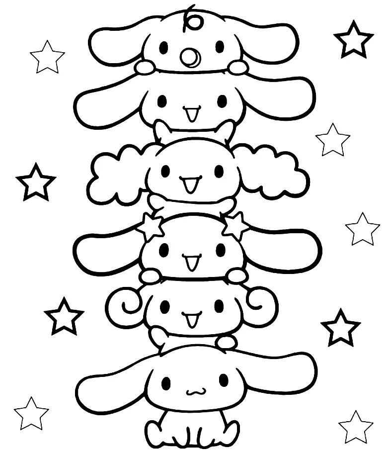 Desenhos de Cinnamoroll Para Colorir 5