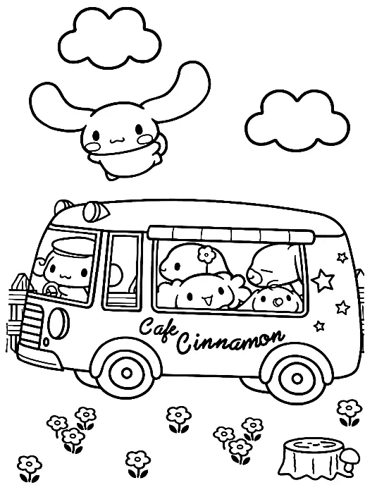 Desenhos de Cinnamoroll Para Colorir 6