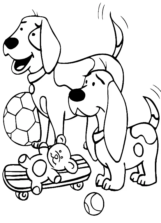 Desenhos de Clifford Para Colorir 11