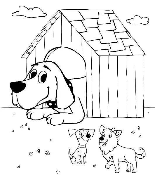 Desenhos de Clifford Para Colorir 15