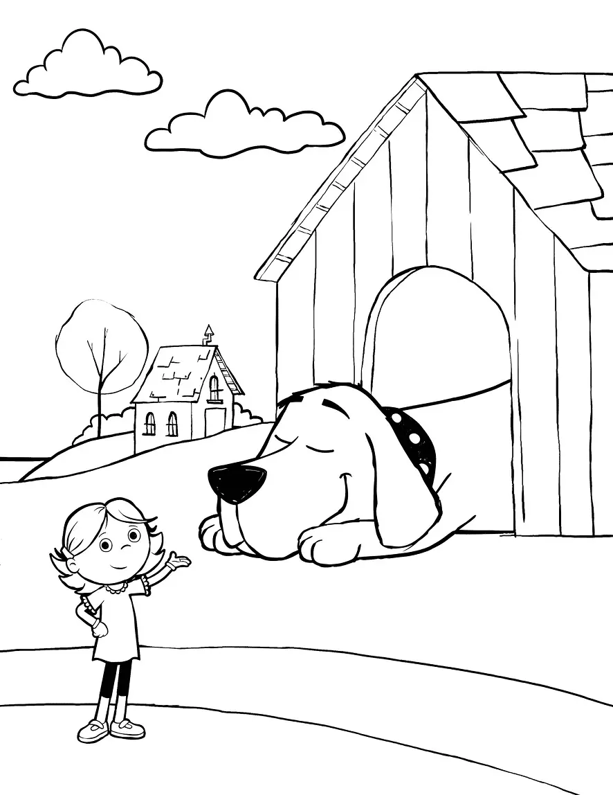 Desenhos de Clifford Para Colorir 16