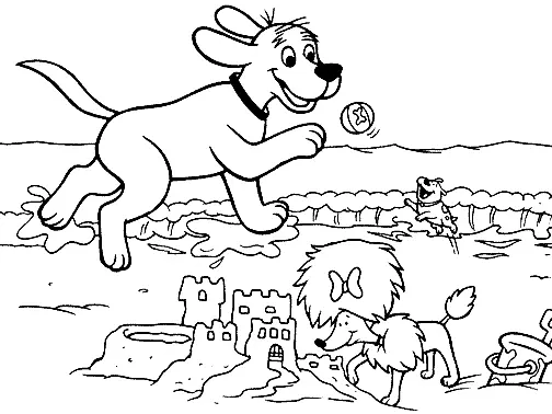 Desenhos de Clifford Para Colorir 17