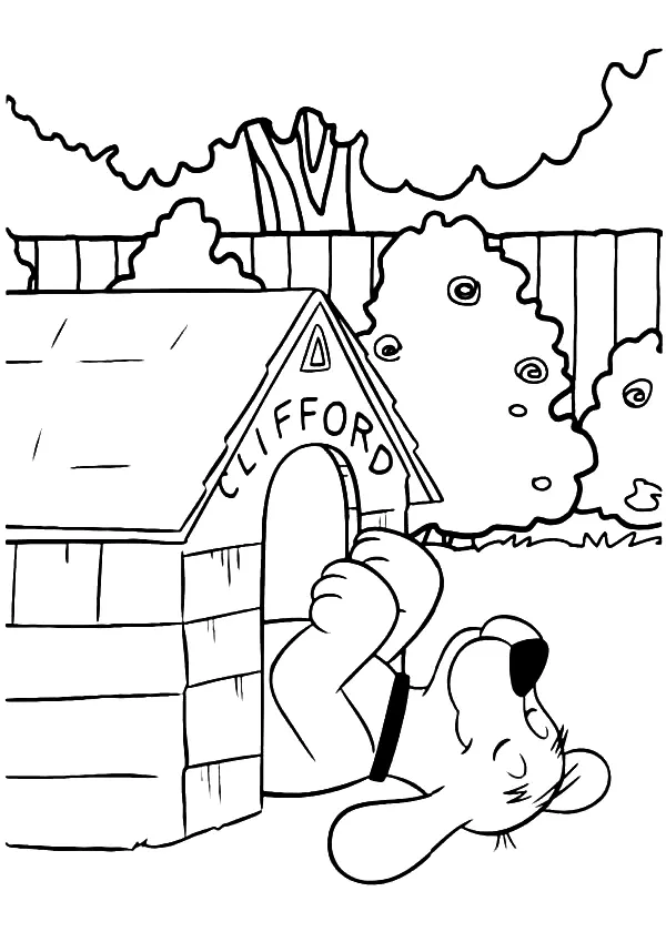 Desenhos de Clifford Para Colorir 25