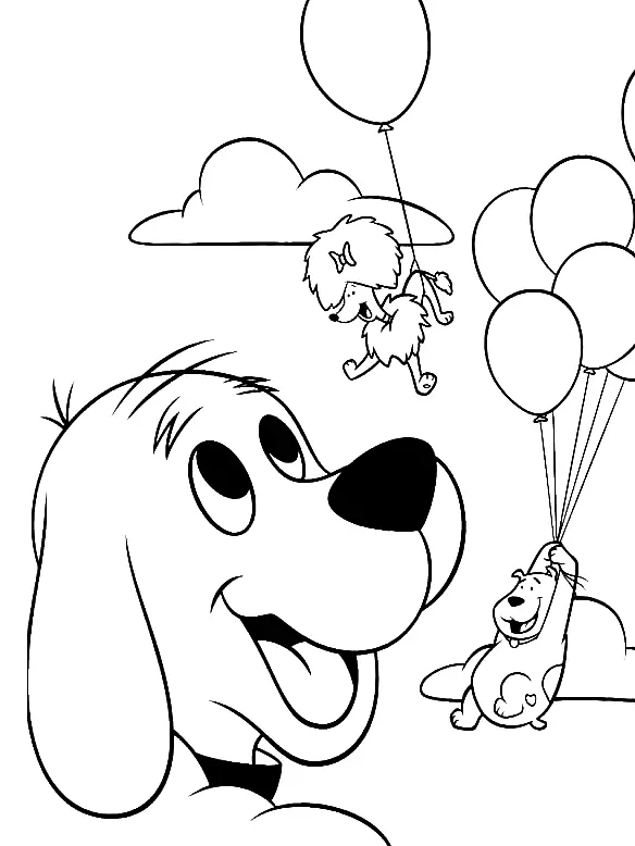 Desenhos de Clifford Para Colorir 26