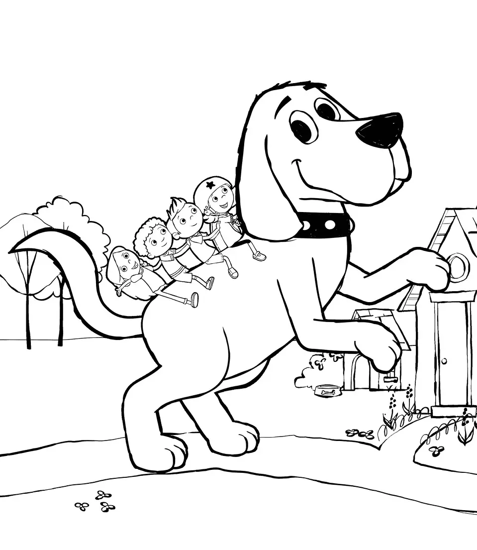 Desenhos de Clifford Para Colorir 37