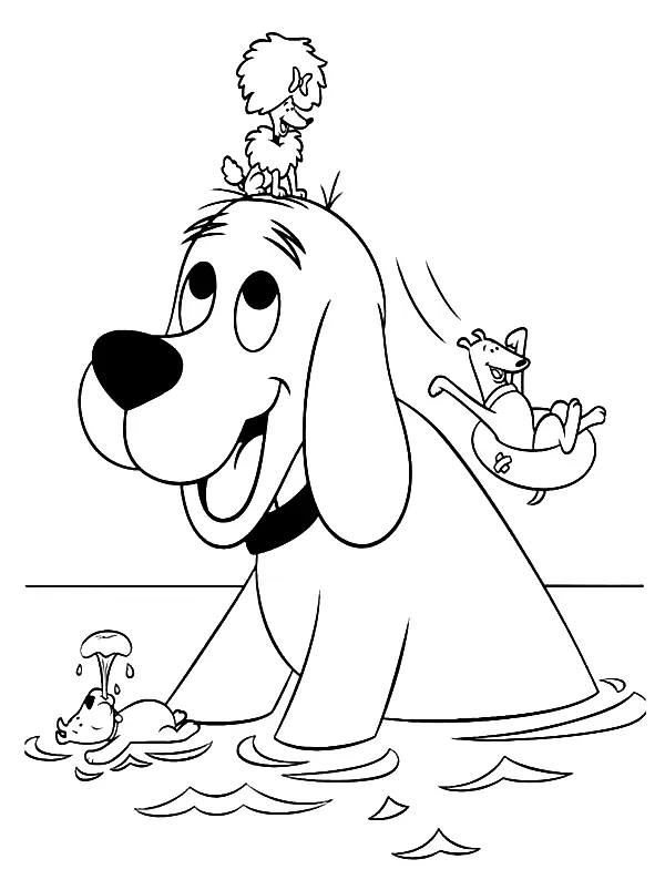 Desenhos de Clifford Para Colorir 41