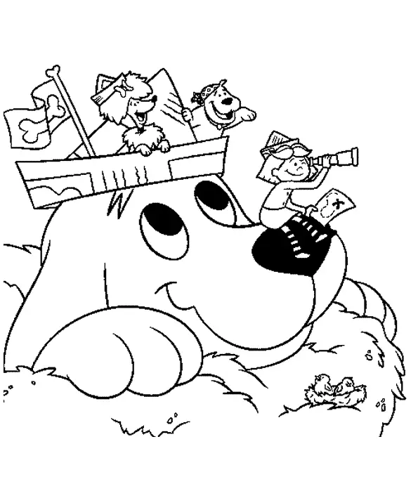 Desenhos de Clifford Para Colorir 43